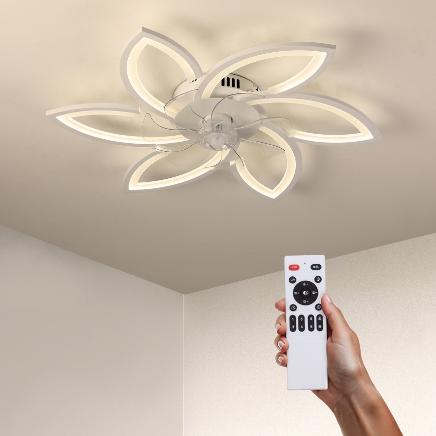 Brilagi - LED Hämardatav laeventilaator valgustiga LED/50W/230V 3000-6500K valge + kaugjuhtimispult
