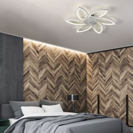Brilagi - LED Hämardatav laeventilaator valgustiga LED/50W/230V 3000-6500K valge + kaugjuhtimispult