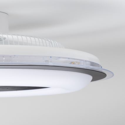 Brilagi - LED Hämardatav valgusti ventilaatoriga RONDA LED/48W/230V 3000-6000K must + kaugjuhtimispult