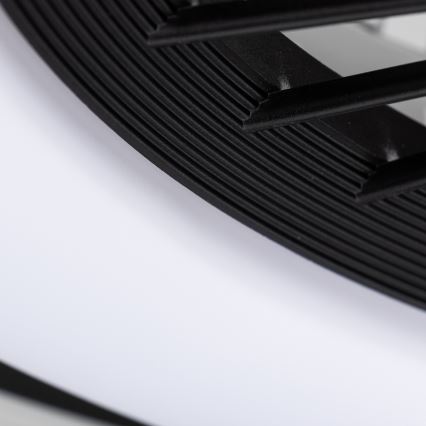 Brilagi - LED Hämardatav valgusti ventilaatoriga RONDA LED/48W/230V 3000-6000K must + kaugjuhtimispult