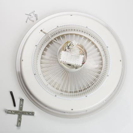 Brilagi - LED Hämardatav valgusti ventilaatoriga RONDA LED/48W/230V 3000-6000K valge + kaugjuhtimispult
