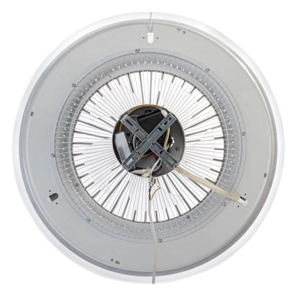 Brilagi - LED Hämardatav laevalgusti ventilaatoriga RONDA LED/65W/230V  3000-6500K must