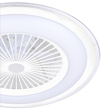 Brilagi - LED Hämardatav laevalgusti ventilaatoriga RONDA LED/65W/230V 3000-6500K valge