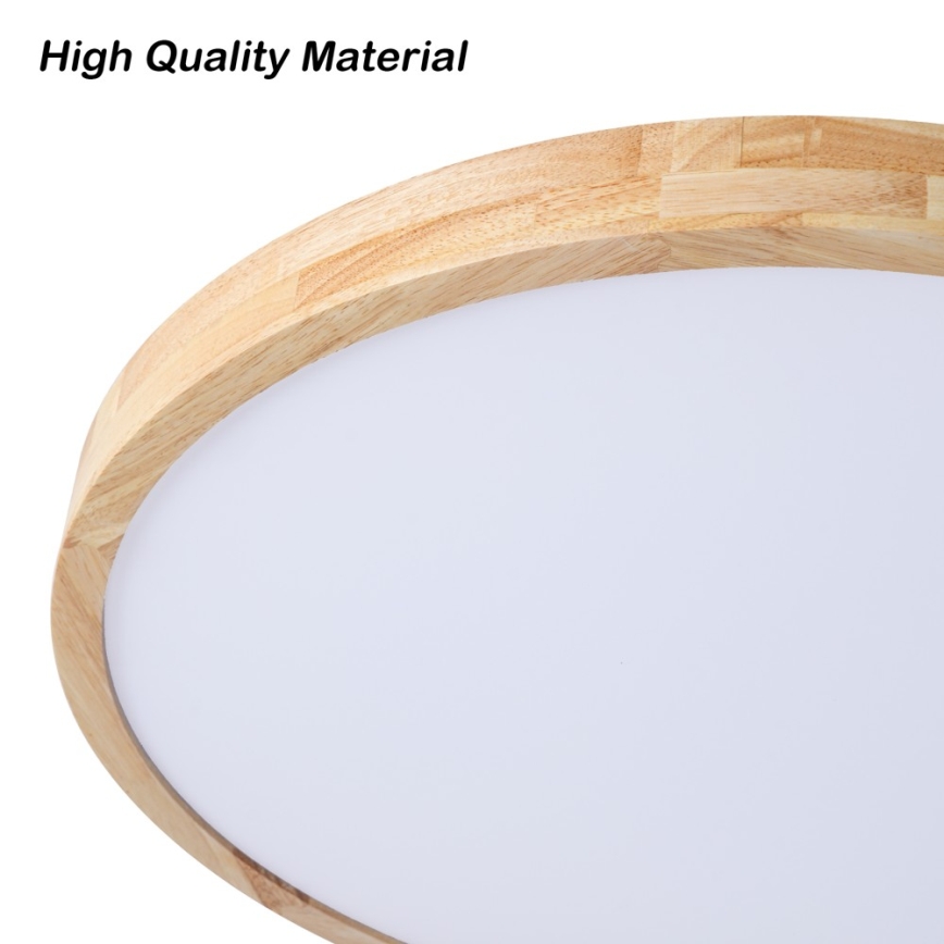 BRILAGI - Hämardatav LED-laelamp WOODLINE LED/72W/230V 3000-6000K tamm, läbimõõduga 60 cm + kaugjuhtimispult