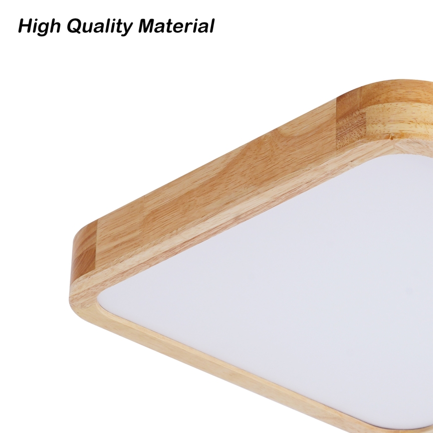 BRILAGI - Hämardatav LED laevalgusti WOODLINE SQUARE LED/48W/230V 3000-6000K tamm 40x40 cm + kaugjuhtimispult