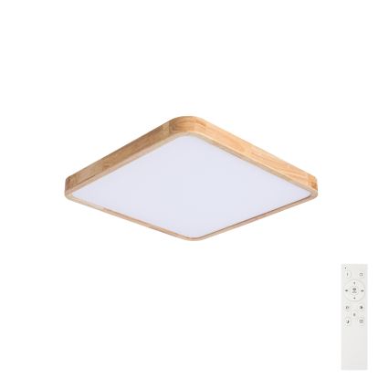 BRILAGI - hämardatav LED-laelamp WOODLINE SQUARE LED/80W/230V 3000-6000K tamm 60x60 cm + kaugjuhtimispult