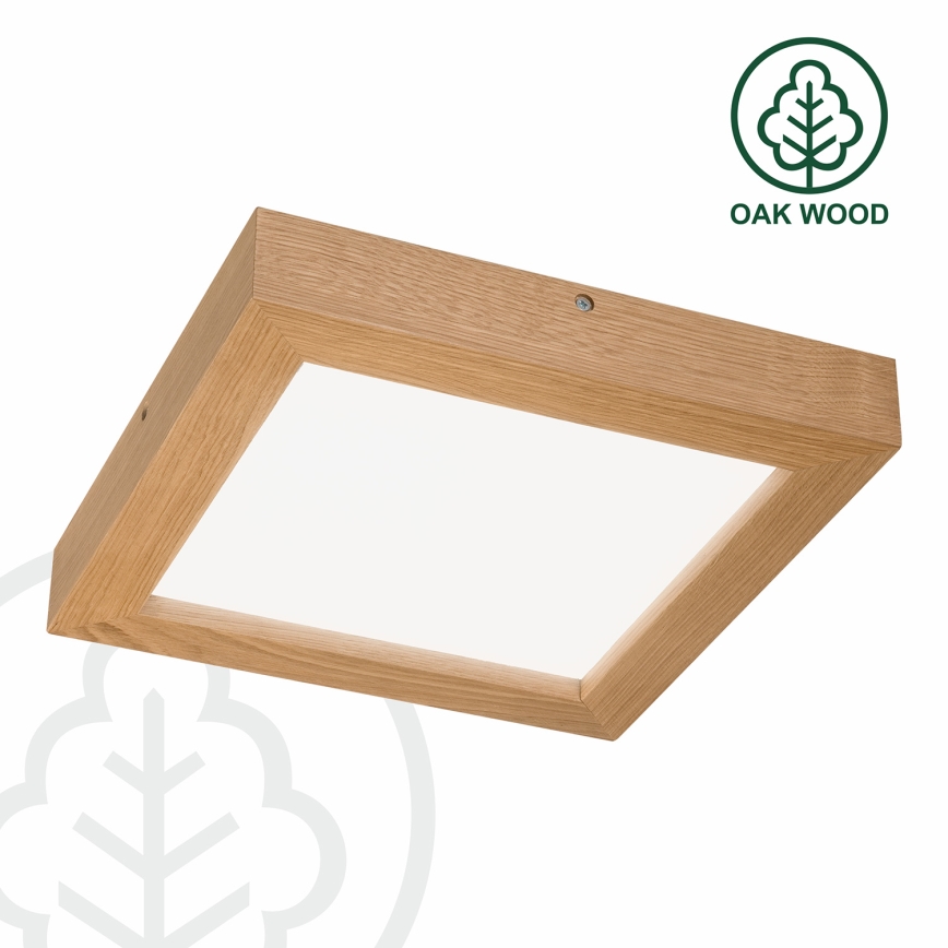 Brilagi - LED Hämardatav laevalgusti vannituppa WOODY FRAME LED/24W/230V tamm 30x30 cm 3000-6000K IP44 + kaugjuhtimispult