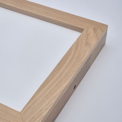 Brilagi - LED Hämardatav laevalgusti vannituppa WOODY FRAME LED/24W/230V tamm 30x30 cm 3000-6000K IP44 + kaugjuhtimispult