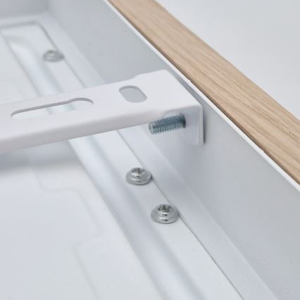 Brilagi - LED Hämardatav laevalgusti vannituppa WOODY FRAME LED/24W/230V tamm 30x30 cm 3000-6000K IP44 + kaugjuhtimispult