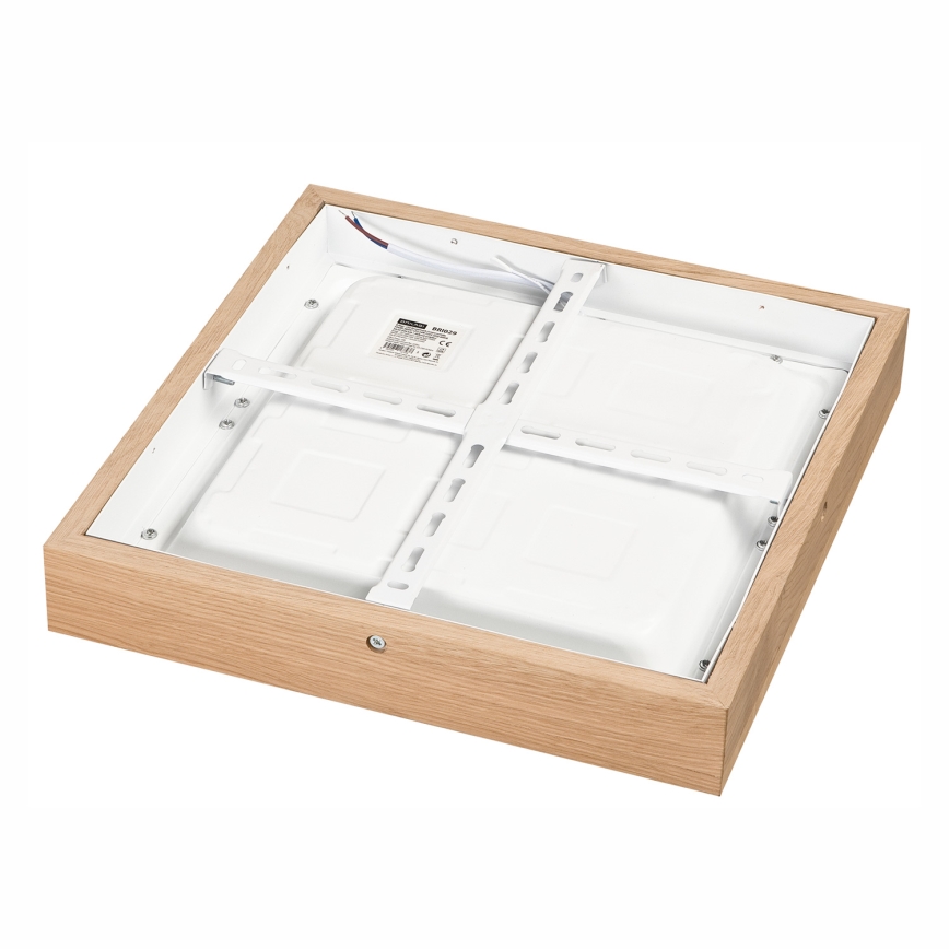 Brilagi - LED Hämardatav laevalgusti vannituppa WOODY FRAME LED/24W/230V tamm 30x30 cm 3000-6000K IP44 + kaugjuhtimispult