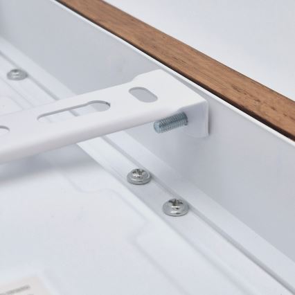 Brilagi - LED Hämardatav laevalgusti vannituppa WOODY FRAME LED/24W/230V tamm kirss 30x30 cm 3000-6000K IP44 + kaugjuhtimispult