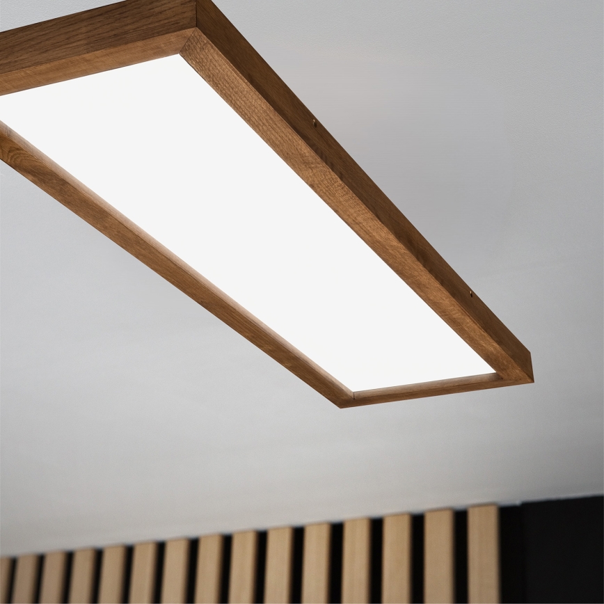 Brilagi - LED Hämardatav laevalgusti vannituppa WOODY FRAME LED/50W/230V tamm kirss 120x30 cm 3000-6000K IP44 + kaugjuhtimispult