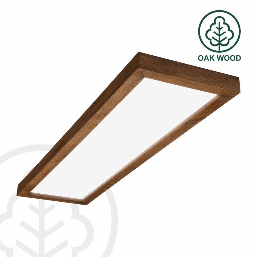Brilagi - LED Hämardatav laevalgusti vannituppa WOODY FRAME LED/50W/230V tamm kirss 120x30 cm 3000-6000K IP44 + kaugjuhtimispult