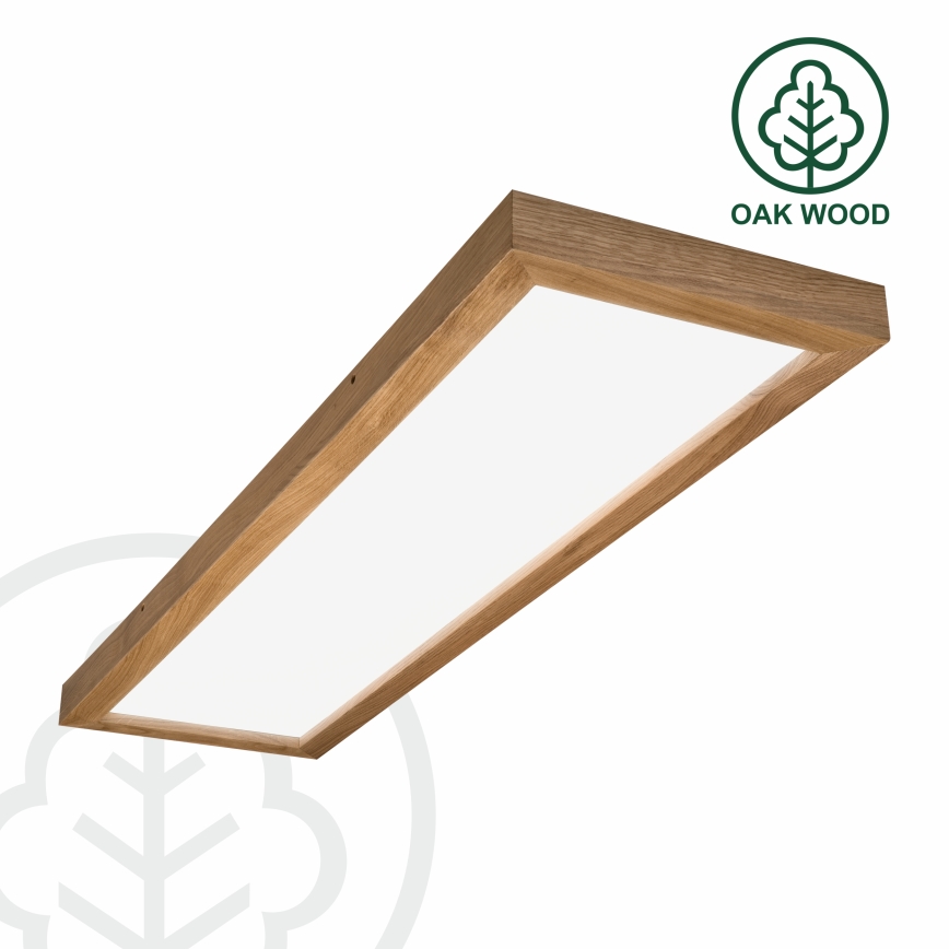 Brilagi - LED Hämardatav laevalgusti vannituppa WOODY FRAME LED/50W/230V tamm 120x30 cm 3000-6000K IP44 + kaugjuhtimispult