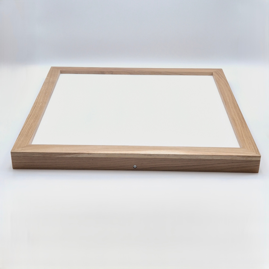 Brilagi - LED Hämardatav laevalgusti vannituppa WOODY FRAME LED/50W/230V tamm 60x60 cm 3000-6000K IP44 + kaugjuhtimispult