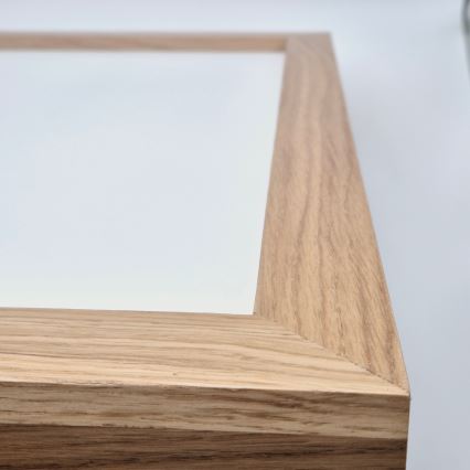 Brilagi - LED Hämardatav laevalgusti vannituppa WOODY FRAME LED/50W/230V tamm 60x60 cm 3000-6000K IP44 + kaugjuhtimispult