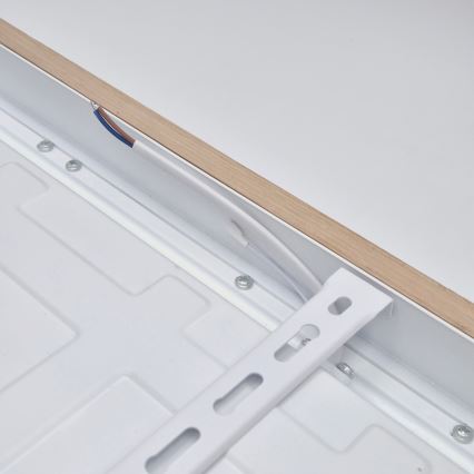Brilagi - LED Hämardatav laevalgusti vannituppa WOODY FRAME LED/50W/230V tamm 60x60 cm 3000-6000K IP44 + kaugjuhtimispult
