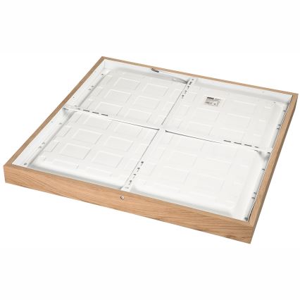 Brilagi - LED Hämardatav laevalgusti vannituppa WOODY FRAME LED/50W/230V tamm 60x60 cm 3000-6000K IP44 + kaugjuhtimispult