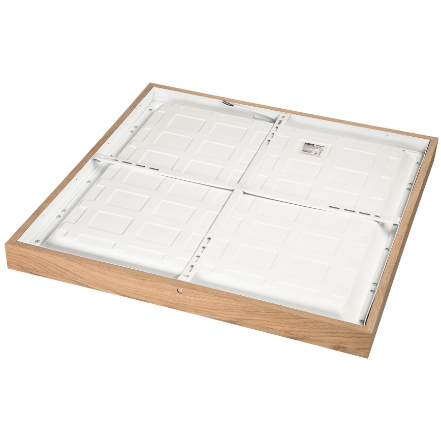 Brilagi - LED Hämardatav laevalgusti vannituppa WOODY FRAME LED/50W/230V tamm 60x60 cm 3000-6000K IP44 + kaugjuhtimispult