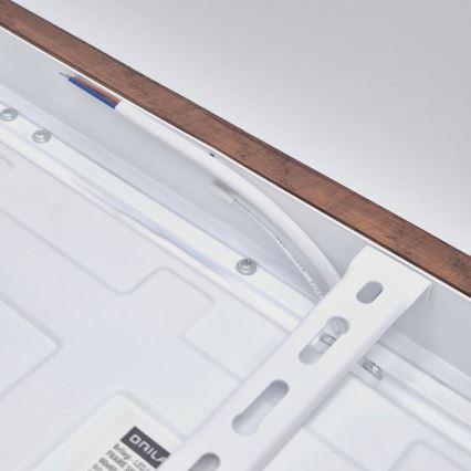 Brilagi - LED Hämardatav laevalgusti vannituppa WOODY FRAME LED/50W/230V tamm kirss 60x60 cm 3000-6000K IP44 + kaugjuhtimispult