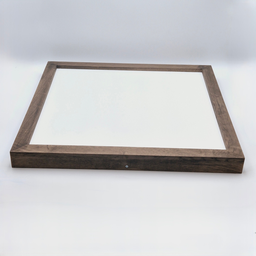 Brilagi - LED Hämardatav laevalgusti vannituppa WOODY FRAME LED/50W/230V tamm 60x60 cm 3000-6000K IP44 + kaugjuhtimispult