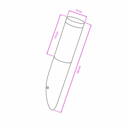 BRILAGI - LED-hämardatav välisseinavalgusti ELIA 1xE27/6W/230V 2700-6500K IP44 Wi-Fi antratsiit