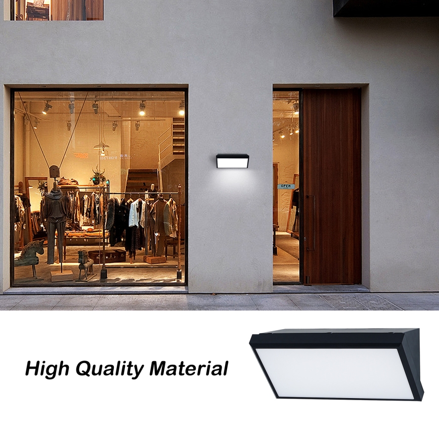 Brilagi - LED hämardatav välisseinavalgusti TRIANGLE 1xE27/6W/230V 2700-6500K IP65 must