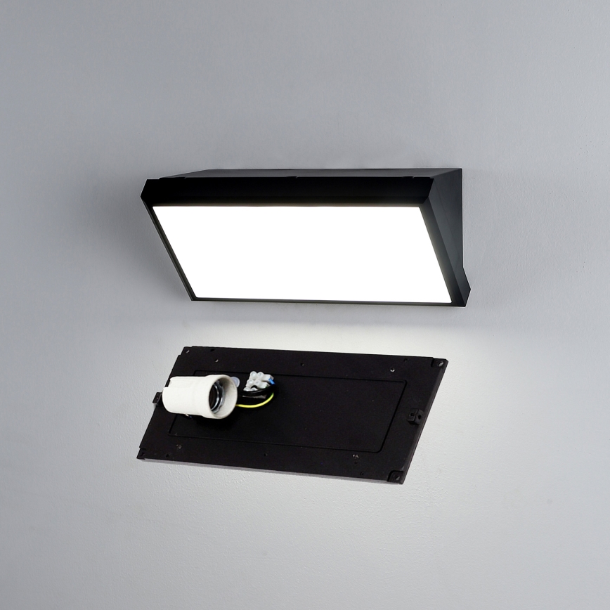 Brilagi - LED hämardatav välisseinavalgusti TRIANGLE 1xE27/6W/230V 2700-6500K IP65 must