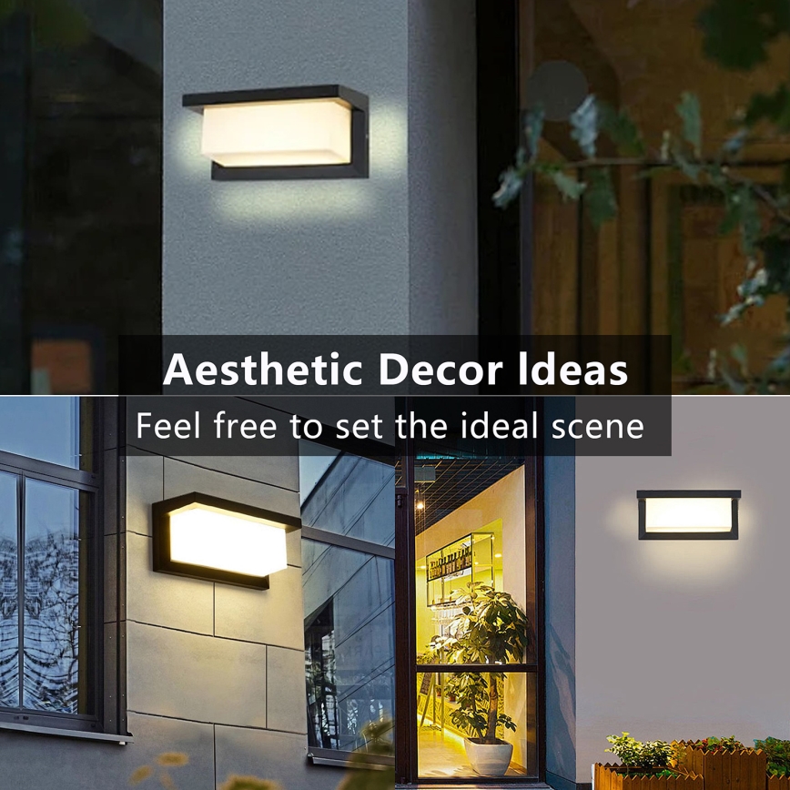 Brilagi - LED hämardatav välisseinavalgusti BRICKY 1xE27/6W/230V 2700-6500K IP54 must