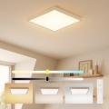 Brilagi - LED hämardatav vannitoa laelamp FRAME SMART LED/50W/230V 60x60 cm 3000-6000K IP44 beež + kaugjuhtimispult