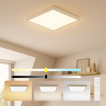 Brilagi - LED hämardatav vannitoa laelamp FRAME SMART LED/50W/230V 60x60 cm 3000-6000K IP44 beež + kaugjuhtimispult