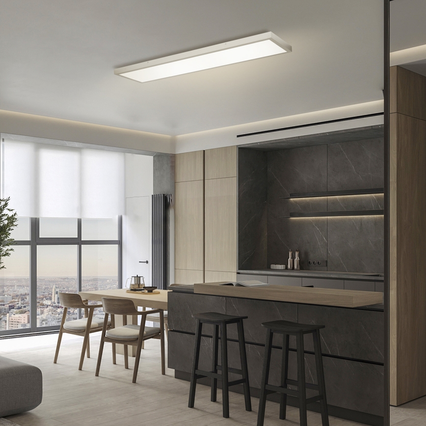 Brilagi - hämardatav LED-vannitoa laevalgusti FRAME SMART LED/50W/230V 120x30 cm 3000-6000K IP44 hõbedane + kaugjuhtimispult