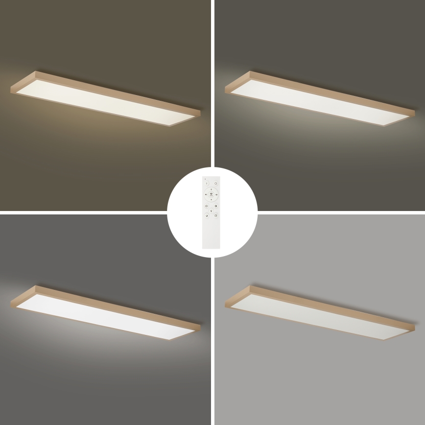 Brilagi - hämardatav LED-vannitoa laevalgusti FRAME SMART LED/50W/230V 120x30 cm 3000-6000K IP44 beež + kaugjuhtimispult