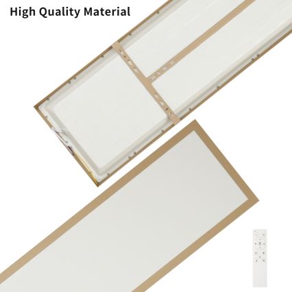 Brilagi - hämardatav LED-vannitoa laevalgusti FRAME SMART LED/50W/230V 120x30 cm 3000-6000K IP44 beež + kaugjuhtimispult