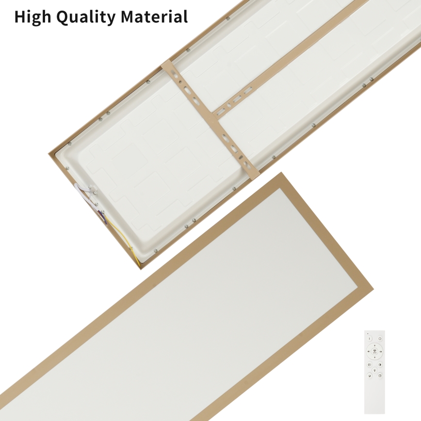 Brilagi - hämardatav LED-vannitoa laevalgusti FRAME SMART LED/50W/230V 120x30 cm 3000-6000K IP44 beež + kaugjuhtimispult