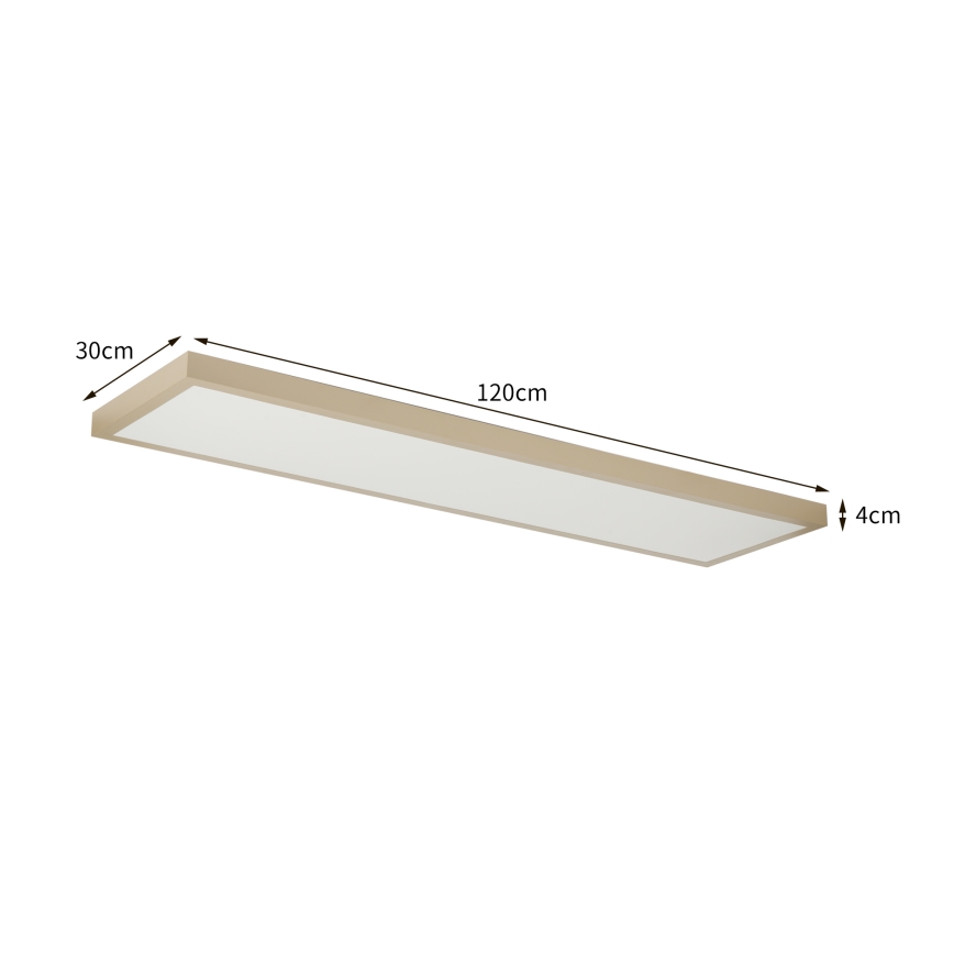 Brilagi - hämardatav LED-vannitoa laevalgusti FRAME SMART LED/50W/230V 120x30 cm 3000-6000K IP44 beež + kaugjuhtimispult
