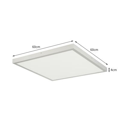 Brilagi - LED hämardatav vannitoa laevalgusti FRAME SMART LED/50W/230V 60x60 cm 3000-6000K IP44 hõbedane + kaugjuhtimispult