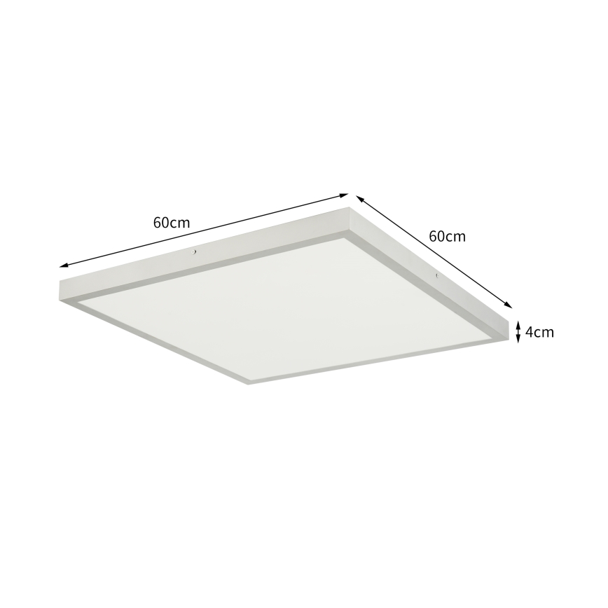 Brilagi - LED hämardatav vannitoa laevalgusti FRAME SMART LED/50W/230V 60x60 cm 3000-6000K IP44 hõbedane + kaugjuhtimispult