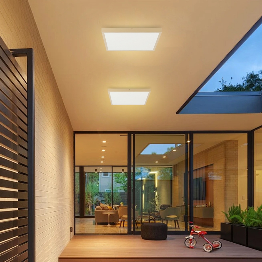 Brilagi - LED hämardatav vannitoa laelamp FRAME SMART LED/50W/230V 60x60 cm 3000-6000K IP44 beež + kaugjuhtimispult