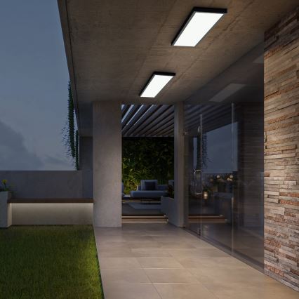 Brilagi - LED hämardatav vannitoa laevalgusti FRAME SMART LED/50W/230V 120x30 cm 3000-6000K IP44 must + kaugjuhtimispult