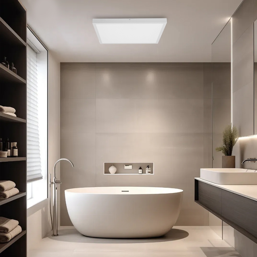 Brilagi - Hämardatav vannitoa LED-laelamp FRAME SMART LED/50W/230V 60x60 cm 3000-6000K IP44 valge + kaugjuhtimispult