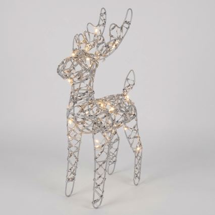 BRILAGI - LED jõulukaunistus 50xLED/3xAA IP20 soe valge