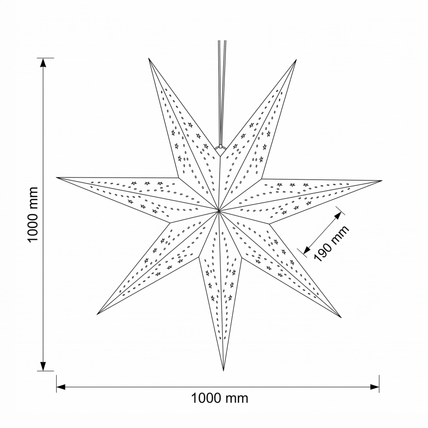 BRILAGI - LED jõulukaunistus LED/2xAA 100 cm täht