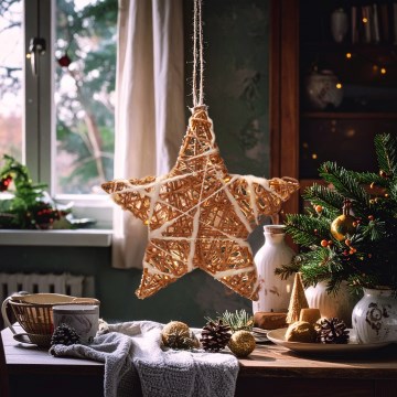 Brilagi - LED-jõulukaunistus LED/2xAA 30x28 cm, tähekujuline