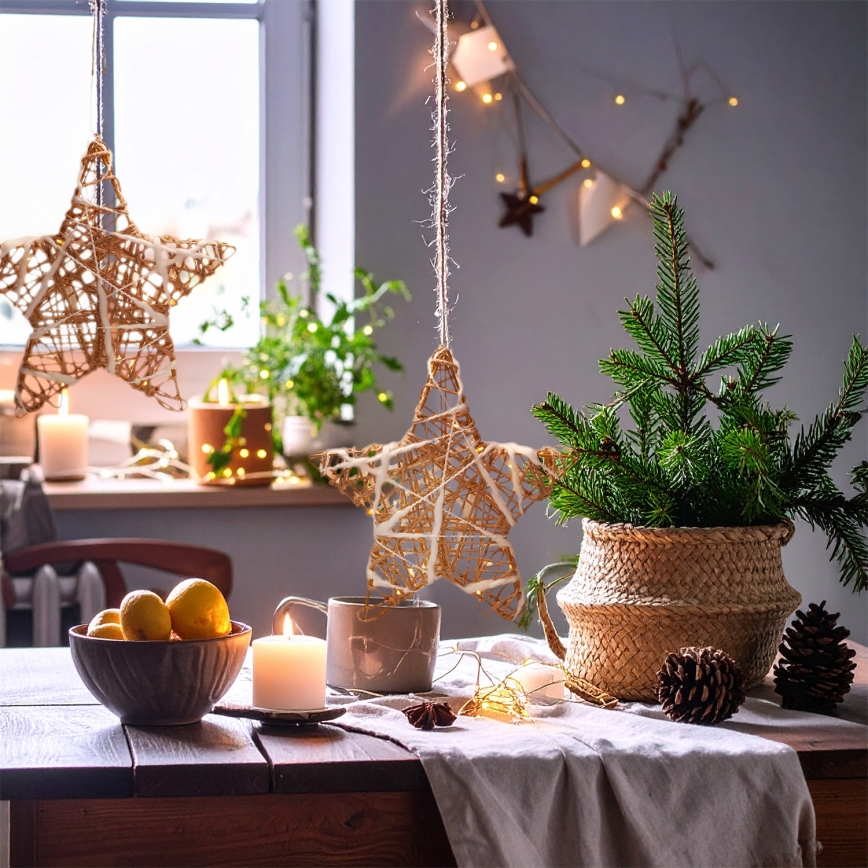 Brilagi - LED-jõulukaunistus LED/2xAA 30x28 cm, tähekujuline