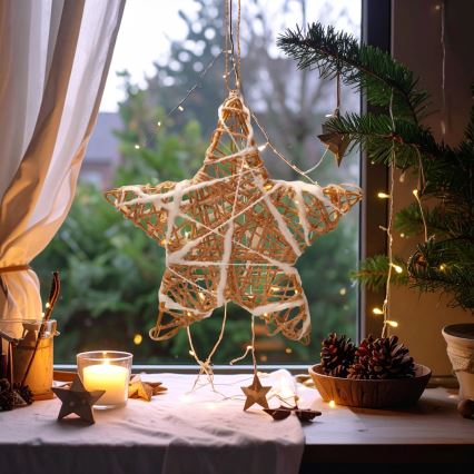 Brilagi - LED-jõulukaunistus LED/2xAA 30x28 cm, tähekujuline