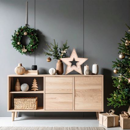 Brilagi - LED jõulukaunistus LED/2xAA 38x40 cm täht