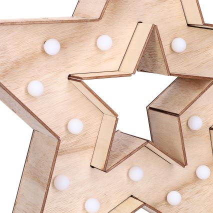 Brilagi - LED jõulukaunistus LED/2xAA 38x40 cm täht