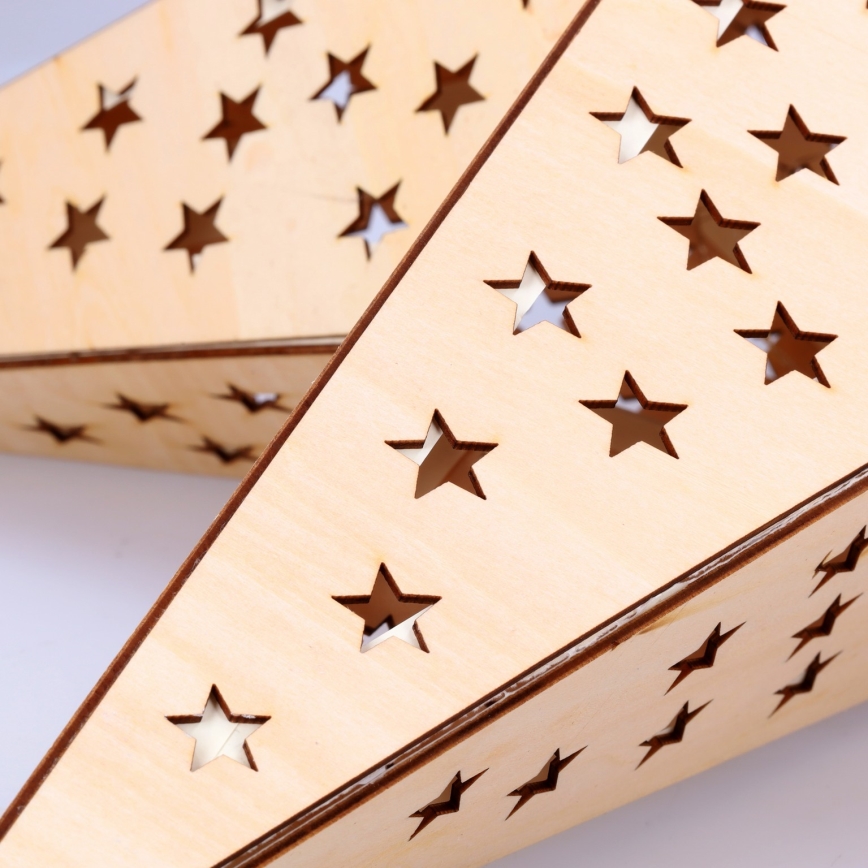 Brilagi - LED jõulukaunistus LED/2xAA 59x55 cm täht