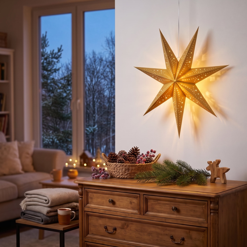 BRILAGI - LED jõulukaunistus LED/2xAA 60 cm täht